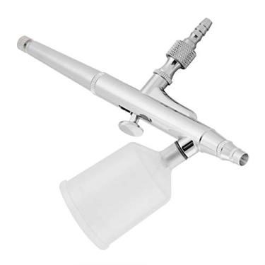 Imagem de GLOGLOW Kit de Outras Necessidades Diárias Domésticas, Construção Em Cobre, Bico de 0,5 Mm, Copos de 20 Cc e 40 Cc, para Arte Em Unhas, Pintura Corporal, Aerógrafo de Dupla Ação para Decoração de Bolos Nan (0,2 mm)