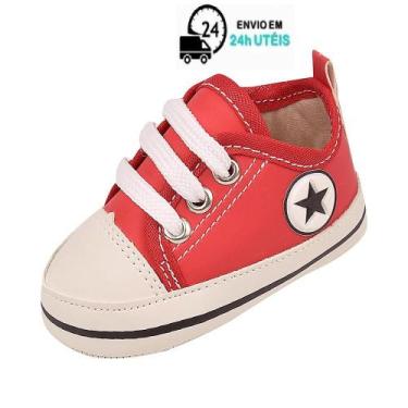 Imagem de Tenis Star Vermelho Menina e Menino Conforto e Estiloso - Bebê Mania, 
