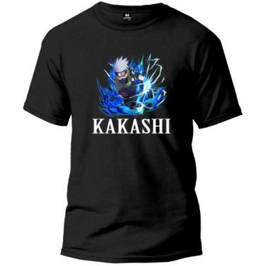 Imagem de Camisetas masculinas moda infantil coleção kakashi preços promocionais