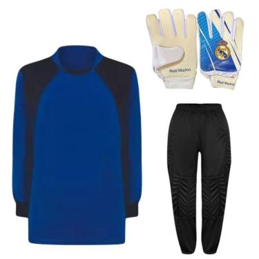 Imagem de Kit De Goleiro TRB + Luva De Goleiro Infantil Real Madrid DRB Goalkeeper-Unissex