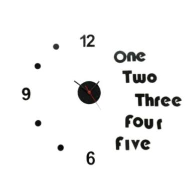 Imagem de Relógio Decorativo Parede Inglês One Acrílico Sala Quarto - AGV Criaçõ