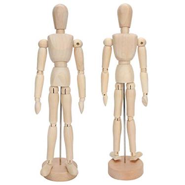 Imagem de Yinhing Brinquedo Modelo de Figura Humana de Madeira Com Membros Móveis Fantoche Articulado Articulado para Esboçar Ferramenta de Design de Decoração de Casa para Artistas e Amadores