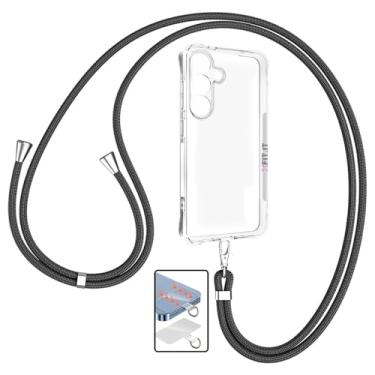 Imagem de FIT IT Capa Case Anti Impacto para Samsung Galaxy S26, Transparente, TPU, com Cordão Alça Regulável, Proteção Contra Impacto, Camera (Samsung S26 Plus)