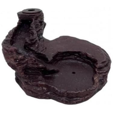 Imagem de Incensário Cascata Baixa 4,5 Cm Universal Marrom Resina - Meta Atacado