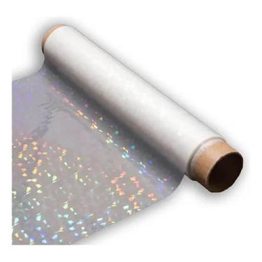 Imagem de Bobina Bopp Holografico Caquinho A3 32cm c/ 10mt - Yidu