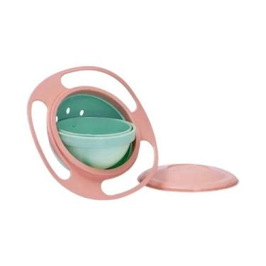 Imagem de Tigela Gyro Antiderramamento Para Crianças, Prato De Alimentação Unive