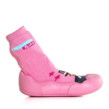 Imagem de Meia Infantil Grendene com Solado 22805, Rosa, 22