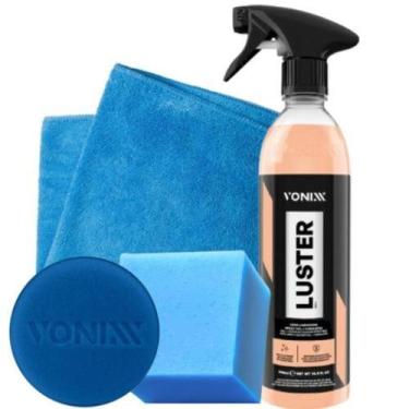 Imagem de Kit carnaúba limpadora automotiva luster vonixx brilho intenso limpeza