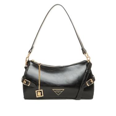 Imagem de Bolsa Feminina Rafitthy Baguete Pequena Preto, Preto, Único