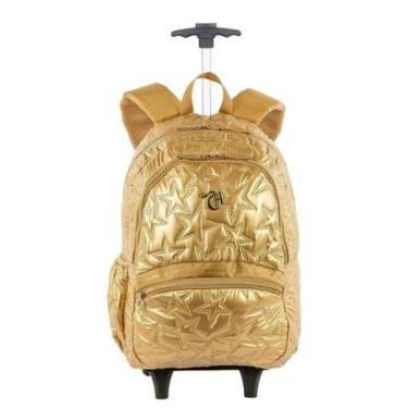 Imagem de Mochila Sestini Carrinho Externo Capricho Estrelas Dourado-Unissex