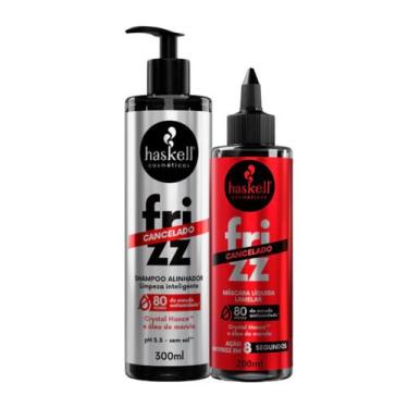 Imagem de Kit Frizz Cancelado Haskell Shampoo 300ml + Máscara Líquida 200ml