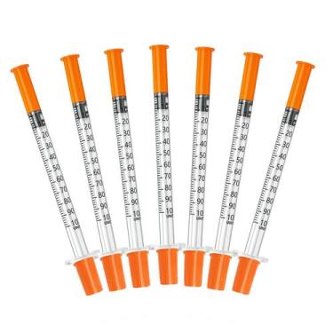 Imagem de Seringas Carsloong U-100 1 ml 31G 12,7 mm Pacote com 25