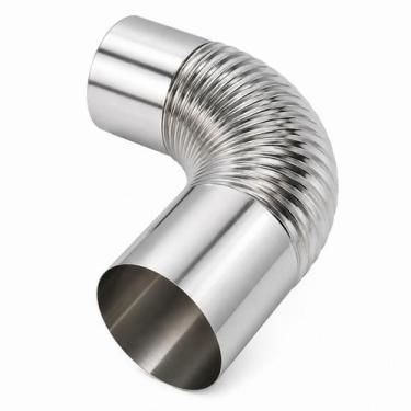 Imagem de Curva Chaminé Inox Ø 150mm Cano Joelho 90º Fogão Lenha Lareira - Hedlu