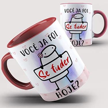 Imagem de Caneca vermelha Flork Você já foi se fuder hoje