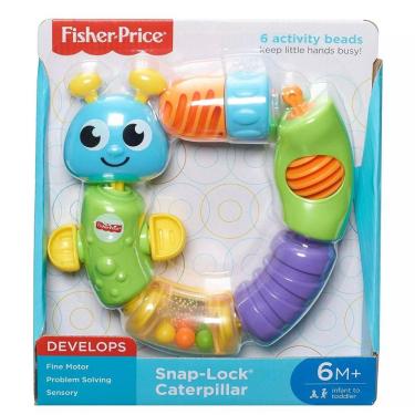 Imagem de Fisher Price Snap Lock Caterpillar - W9834 - Mattel