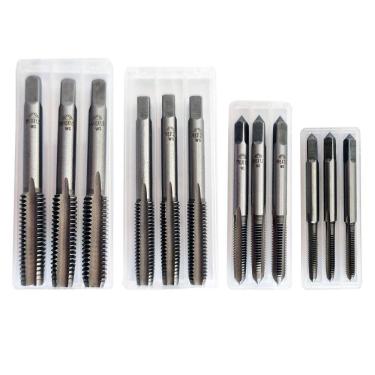 Imagem de Jogo Macho Manual M4 M6 M8 M10 Aço Liga Ws 12 Peças Htom