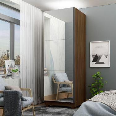 Imagem de Sapateira 1 Porta com Espelho Gold Gelius