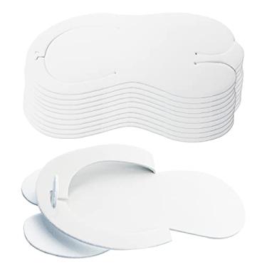 Imagem de Chinelo EVA Descartável Para Salão Pedicure SPA Podologia Hotel Branco, 10 Pares