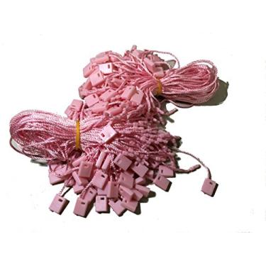 Imagem de Kang Yuan gravatas com gancho de 7 polegadas, 1000 peças, etiqueta de pendurar de nylon, fecho de encaixe, presilha de presilha, rosa