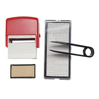 Imagem de Conjunto de Carimbos DIY Personalizados Conjunto de Carimbos DIY para Professores, Escola, Vermelho