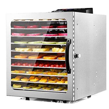 Imagem de CHONGHAN Desidratador de alimentos, 12 bandejas de aço inoxidável, desidratador para alimentos e carne secadora, ervas, legumes, frutas, máquina de secar alimentos elétrica com temperatura digital e
