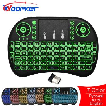 Imagem de Woopker-Mini teclado sem fio i8  Air Mouse com Touchpad para Android TV Box PC e laptop  2 4 GHz