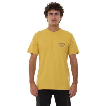 Imagem de Camiseta Quiksilver Closed Caption Amarelo-Masculino