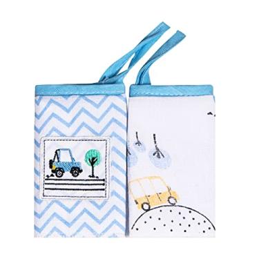 Imagem de Papi Textil Paninho De Boca Bordados Karinho C/Prendedor De Chupeta 32Cm X 32Cm Contem 02 Un