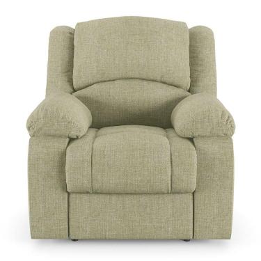 Imagem de Poltrona Do Papai Reclinável Sala De Cinema Barcelona Elétrica Touch Usb Linho Bege