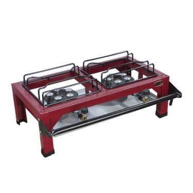 Imagem de Fogão Industrial 2 Bocas Júnior Alta Pressão C/ Mangueira - ROA - Linh