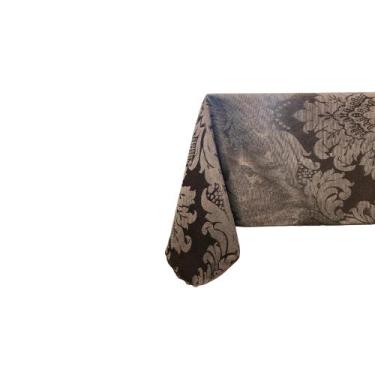 Imagem de Toalha de Mesa Retangular Jacquard - MUMUDECOR, 16 MARROM CHOCOLATE, 1