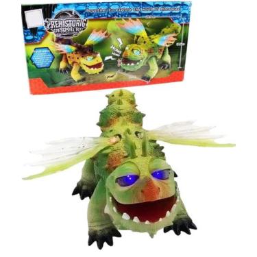 Imagem de Brinquedo Infantil Dragão Dinossauro Com Luz E Som Movimento - Genéric