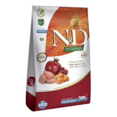 Imagem de N&d Pumpkin Gatos Adultos Castrados Sabor Frango Romã 7,5kg - Farmin@
