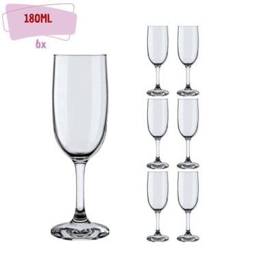 Imagem de Taça de Champanhe de Cristal Casamento 180ml - 6 Unidades, Taça champa