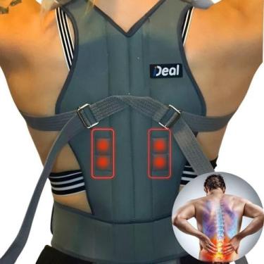 Imagem de Colete Corretor Postural Magnético Unissex Coluna Tamanho M - Ideal Pr