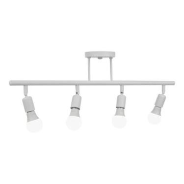 Imagem de Lustre Luminária Articulada Spot Trilho Spot Cozinha Branco - Om Luz