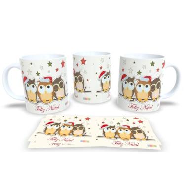 Imagem de Canecas de Porcelana Personalizadas Natal 3 - Estampa Sublimada, Mod.5