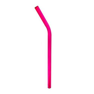 Imagem de Canudo de Vidro Shake 10mm Curvo - CAN.U.DO, Rosa