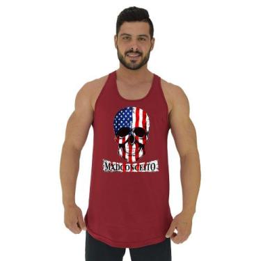 Imagem de Regata Longline Estampada Masculina MXD Conceito Caveira Americana, Ma