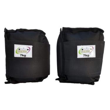 Imagem de Caneleira Tornozeleira 7 KG - Exercise Sports, Preto