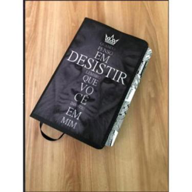 Imagem de BIBLIA ARC COM ABAS ADESIVAS LETRAS HIPERGIGANTE COM HARPA REF:cruzfra
