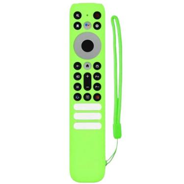 Imagem de capa de controle tv TCL modelos novos, Verde iluminado
