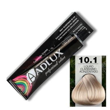 Imagem de Coloração Creme Adlux 10.1 Louro Claríssimo Acinzentado 60g - Fundo de Pigmento Azul nas Cores Base.
