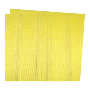 Imagem de Rebower Folhas de papelão ondulado, inserções de papelão ondulado [para projetos de artesanato e bricolage] - 50 x 68 cm/lantejoulas amarelas/2 peças