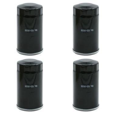 Imagem de CADUFUELLY 4 peças 122-0836 filtro de óleo, substituição para RV QG série 5500/7000 substituição para modelos de gerador HGJAA A-K substitui 01220836 B7238