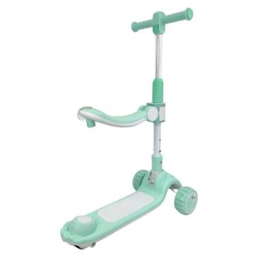 Imagem de Patinete Infantil 2 em 1 Com Assento Luz e Som - Velorad, Verde