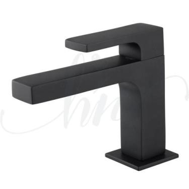 Imagem de Torneira de Pia para Banheiro Quadrada Luxo Black Bica Baixa - HOME NE