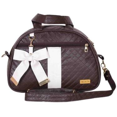 Imagem de Bolsa Maternidade Laço Luxo Café - Decalta