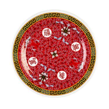 Imagem de FSE Placa 1012TR, 29 cm de diâmetro, redonda, resistente à quebra, pode ser lavada na lava-louças, sem BPA, melamina, longevidade, NSF, pacote com 12