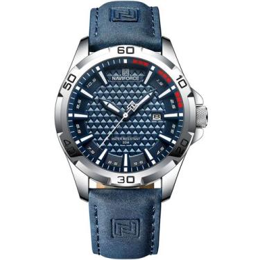 Imagem de Relógio Masculino Pulseira de Couro Impermeável Movimento Quarzto - NA